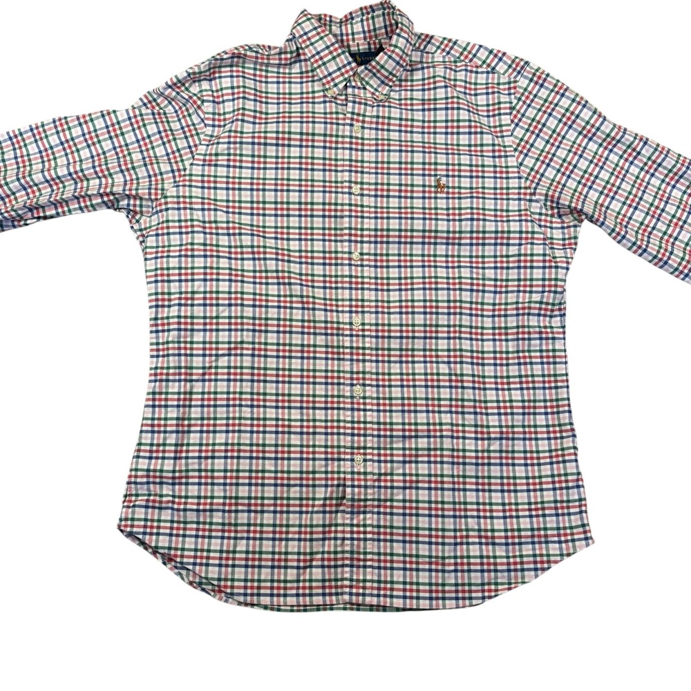 Ralph Lauren Plaid Slim Fit Button Down Sz XL preppy old money designer - Picture 2 of 9